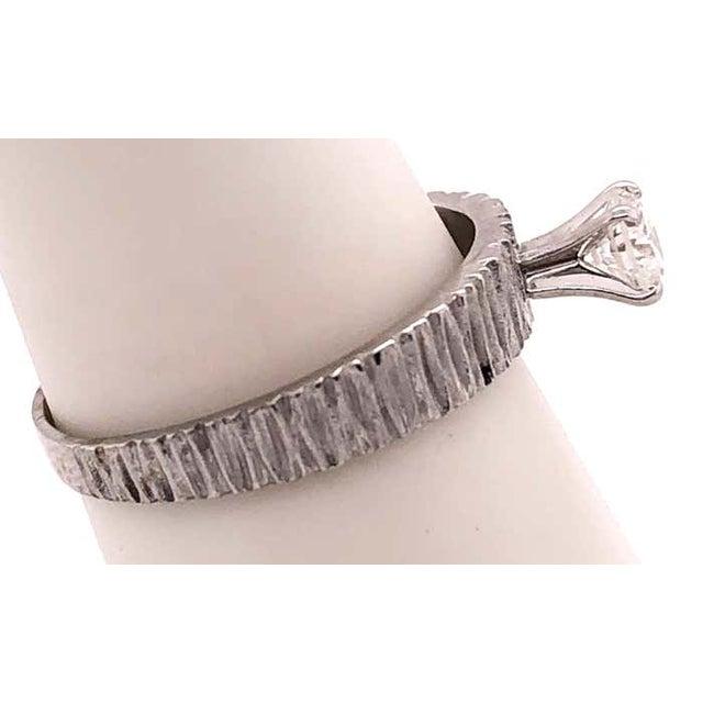 14 Karat White Gold Engagement Ring 0.50 Total Diamond Weight For Sale - Image 4 of 9