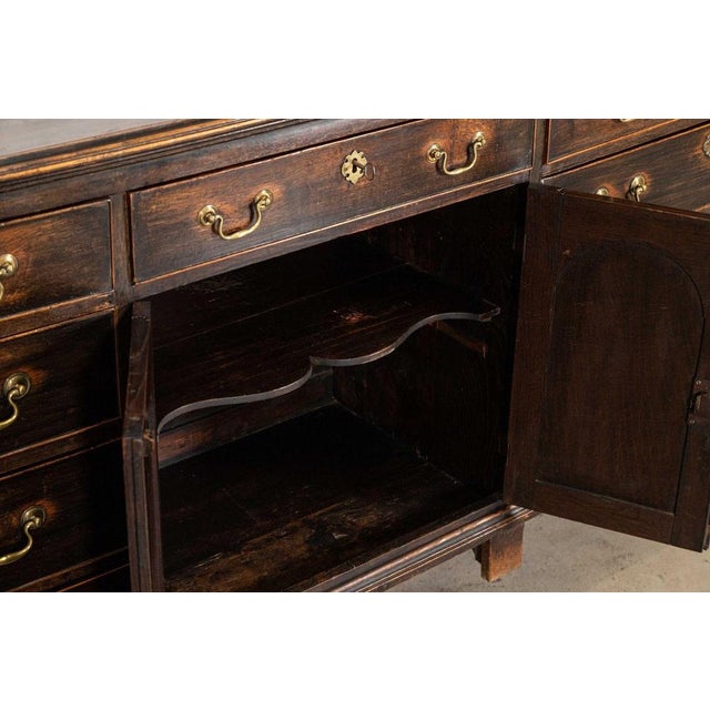 Large English George III Provincial Oak Dresser Base, 1790s For Sale - Image 10 of 18