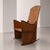 Italian rocking chair from the 1970s, crafted from birch plywood, in the sculptural and textured style associated with...