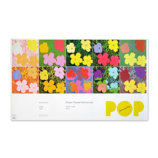 Andy Warhol Flowers Poster Publisher: Thyssen Bornemisza Museum - Madrid Dimensions: 23,2 x 38,5 in/ 59 x 98 cm Slight...