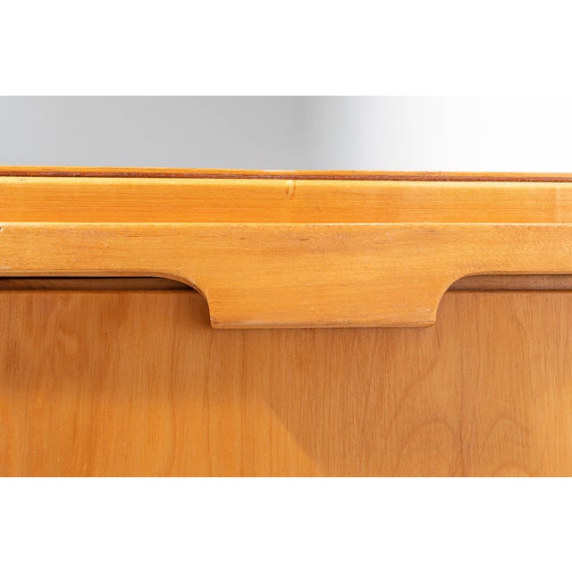 Wood Small French Wood 2-Door Cabinet with Side Leaf Top, 1970s For Sale - Image 7 of 9