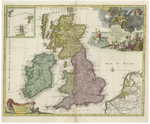 Map of the UK and Ireland, 1786