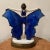 Royal Blue Art Deco Porcelain Dancer Figurine in Butterfly Dress, Circa 1930s For Sale - Image 8 of 12