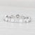 2010s 0.94ctw Diamond Eternity Band 14k White Gold Wedding Ring Size 6.25 Stackable For Sale - Image 5 of 9