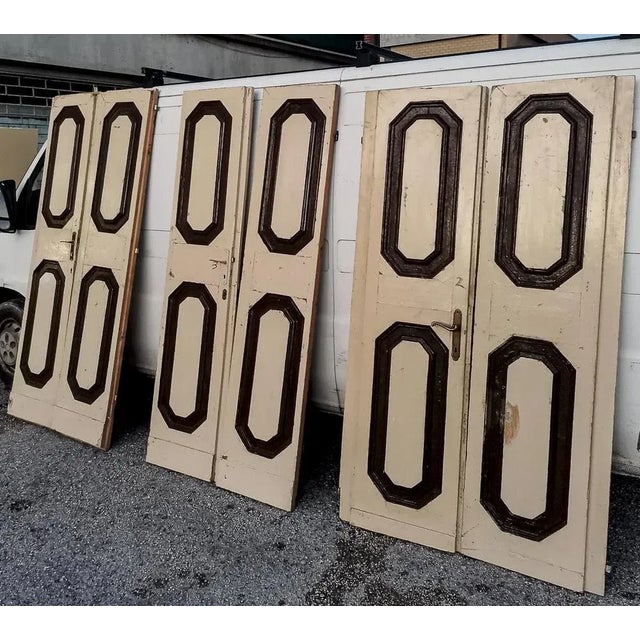 Interior Double Doors with Panels, 1700s, Set of 3 For Sale - Image 3 of 7