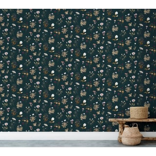 Brier and Byrd - Botanical - Dirty Teal For Sale