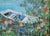Mid-Century Modern Vintage Mid-Century Modern Giverny Lily Pond Oil Painting by Girard French Country Wall Art For Sale - Image 3 of 3