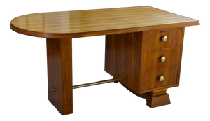 Art Deco Desk with Drawers, 1930s