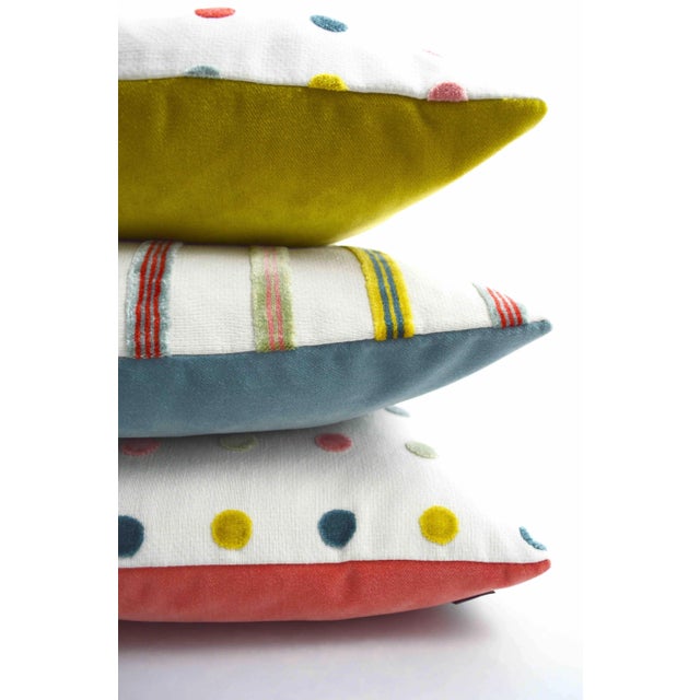 Adorable Colorful velvet pillow! Bring summer vibes in your interiors. Fresh and perfect for children's bedroom, guest...