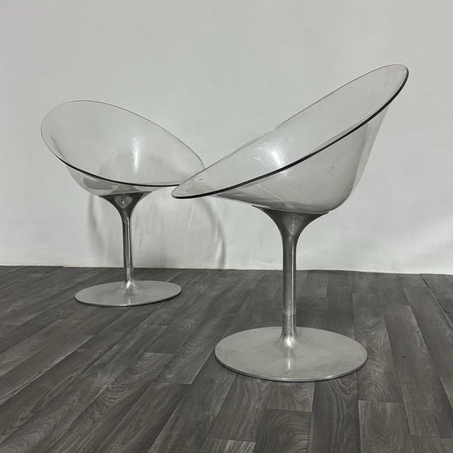 Space Age Eros Armchairs by Philippe Starck for Kartell, 1970s, Set of 2 For Sale - Image 3 of 16