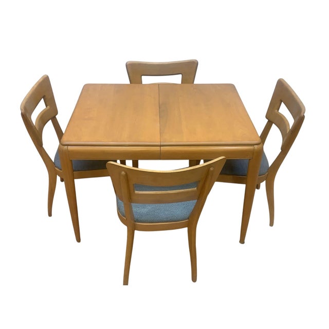 MCM Heywood-Wakefield 8 Piece Dining Set With M154 “Dog Bone” Chairs For Sale - Image 11 of 12
