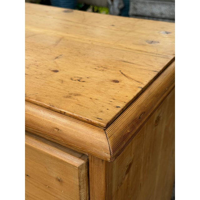 19th Century English Pine Chest For Sale - Image 4 of 12