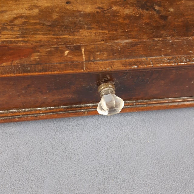 Vintage Wooden Tilting Table Top with Mirror and Display Drawer, 1950s For Sale - Image 9 of 14