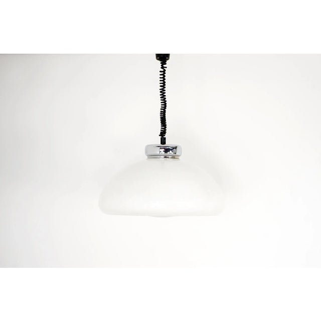 Opal Glass Pendant Light, 1970s For Sale - Image 12 of 12