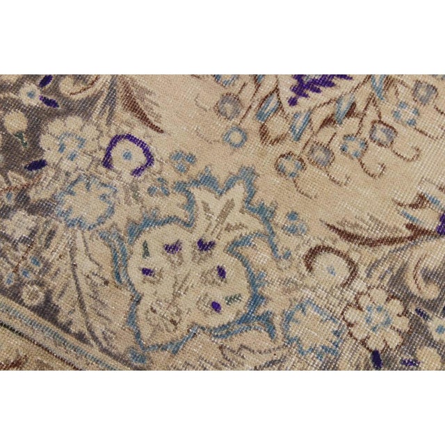 Boho Chic Vintage 1990's Tan/Brown Wool Rug - 8'0'' X 11'0'' For Sale In New York - Image 6 of 10
