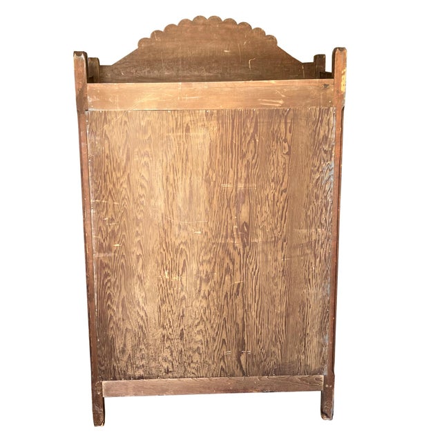 Brown Primitive Spanish Colonial Bread Cupboard With Spindle Door, Santa Fe 1800s For Sale - Image 8 of 18