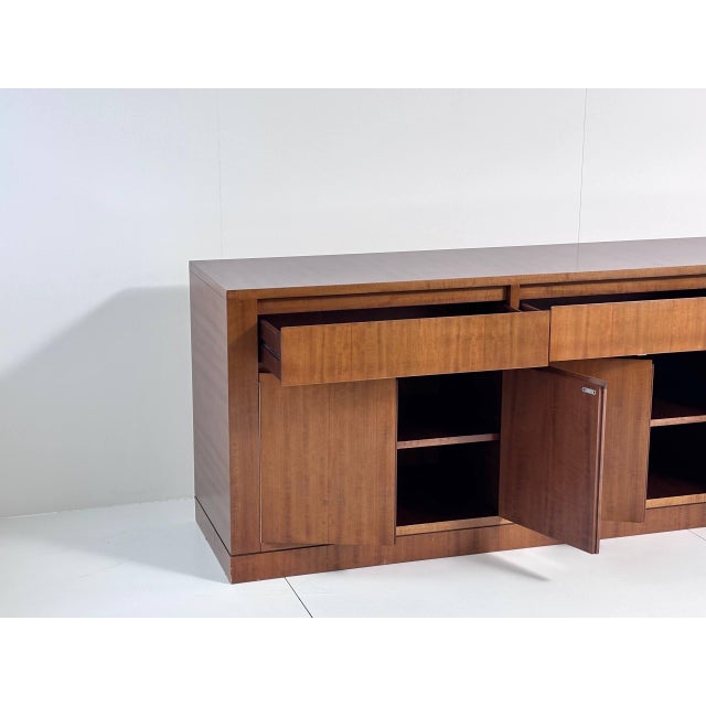Wood Mid-Century Sideboard in Veneered Wood, 1960s For Sale - Image 7 of 17