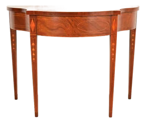 Baker Furniture Historic Charleston Federal Inlaid Mahogany Console or Entry Table