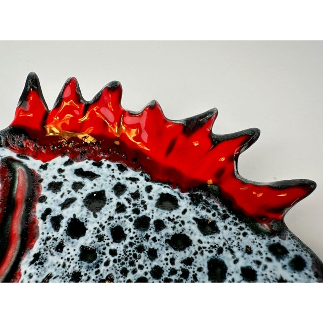 1970s Vintage Fat Lava Bowl from Vallauris, 1970s For Sale - Image 5 of 8