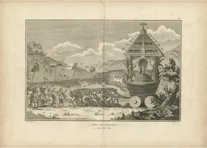 After Sonnerat, Hindu Festival Procession with Vishnu Cart, 1806, Engraving