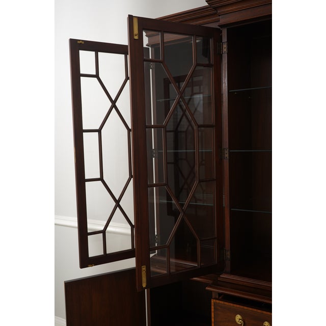Brown Henkel Harris Model 2365 Mahogany London Breakfront For Sale - Image 8 of 18
