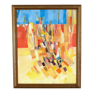 Abstract Mixed Media Painting