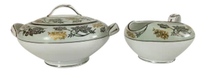 Mid-Century Noritake (5487) Silvine Creamer & Sugar