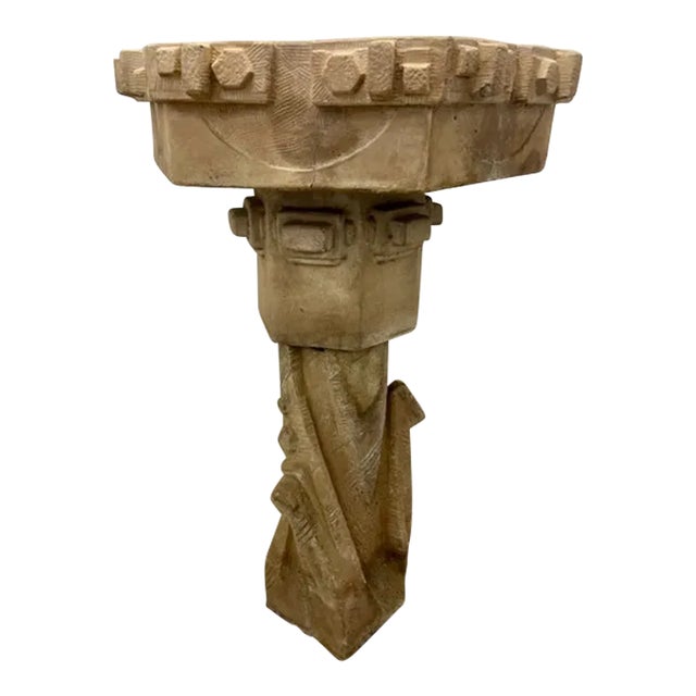 1980s Brutalist 3-Tiered Pedestal Concrete Fountain or Planter - Supellex For Sale