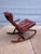 Mid 20th Century Norway Teak and Leather Rocking Chair For Sale - Image 17 of 18