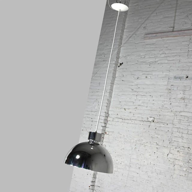 Mid-Century Modern 1970’s Mid-Century Modern to Modern Aluminum Dome Pendant Hanging Light Fixtures Selling Separately For Sale - Image 3 of 12