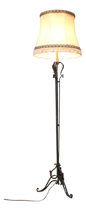 Wrought Iron Floor Lamp, 1930s