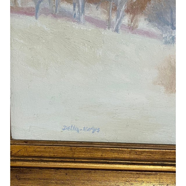 Abstract Ralph Della Volpe, Modernist Oil Painting Bucolic Valley Woods Landscape Ralph Della Volpe For Sale - Image 3 of 7