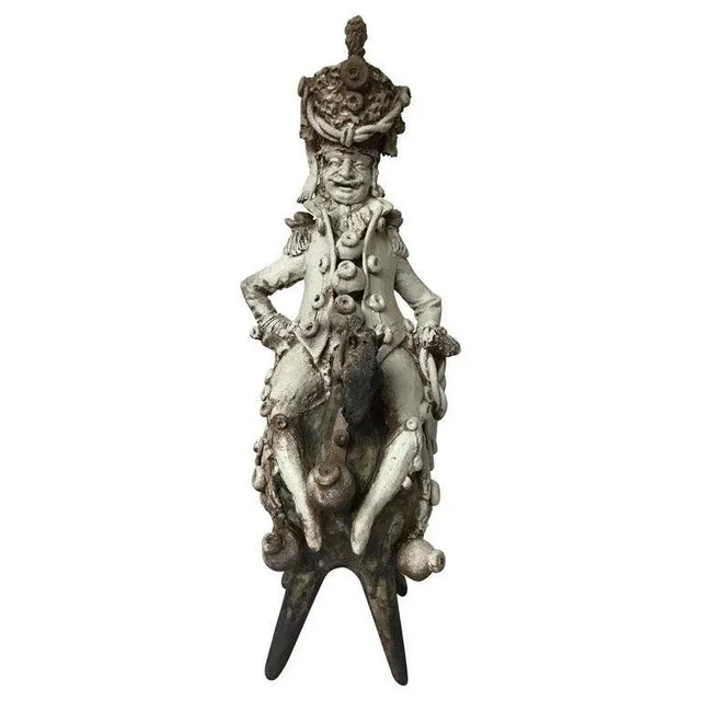 Signed Ceramic Russian Cossack on Horse For Sale - Image 13 of 13