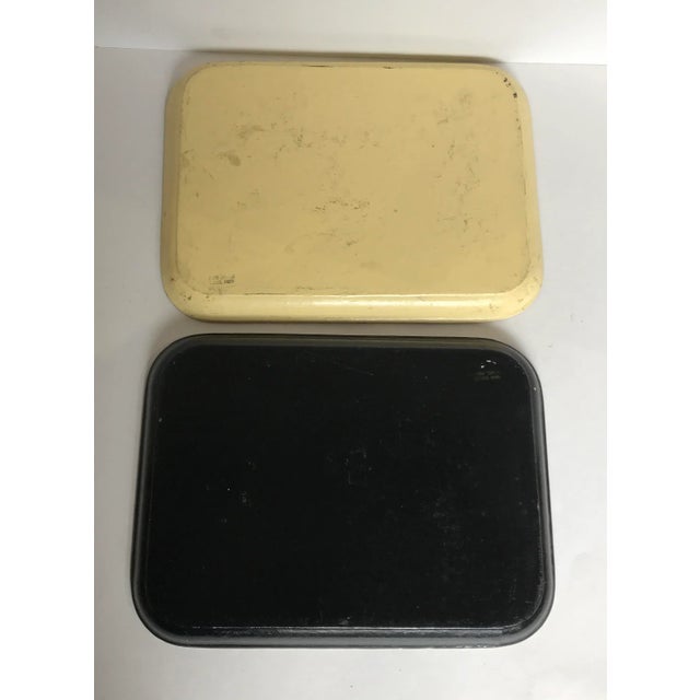 Vintage Alcohol Proof Serving Trays 1950’s Mid Century a Pair For Sale - Image 4 of 8