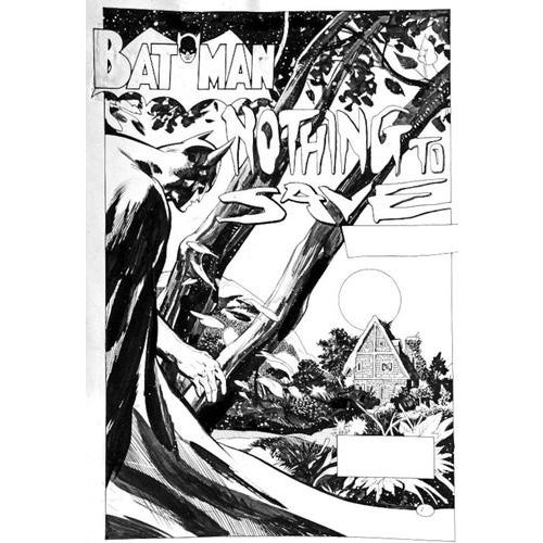 Alessandro Baggi (1966) Batman, Nothing to save, 1998 Test cover for DC comics, dated 1998, long before the fashion for...
