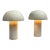Studio Anansi for Cb2 Enoki Natural Dome Sandstone Table Lamps, Pair For Sale