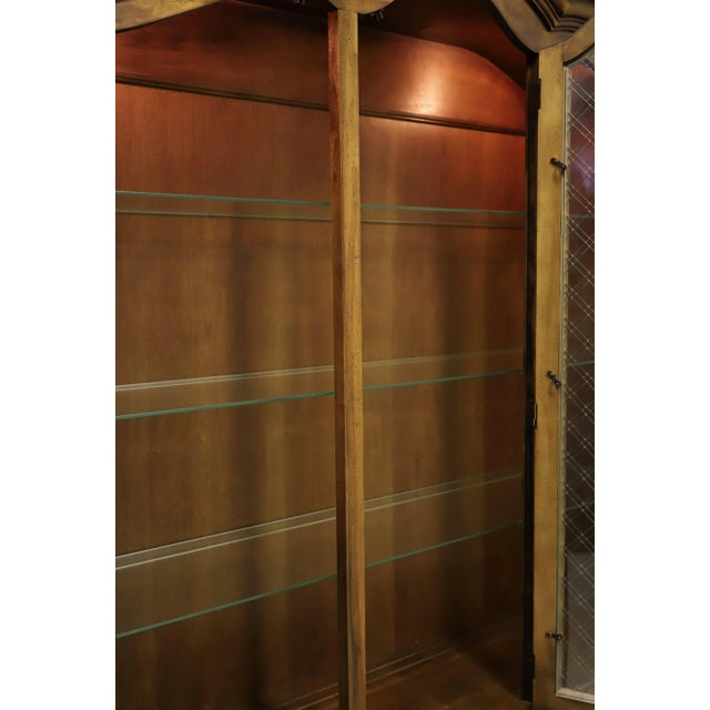 Drexel Touraine II Pecan French Country China Display Cabinet For Sale - Image 9 of 13