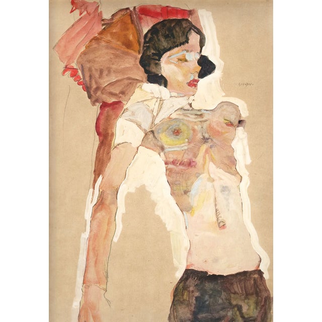 Artist:Egon Schiele Country:Austria Title:Girl reclining Medium:Lithograph Marks:Signed in plate Printed:1968 by Max...