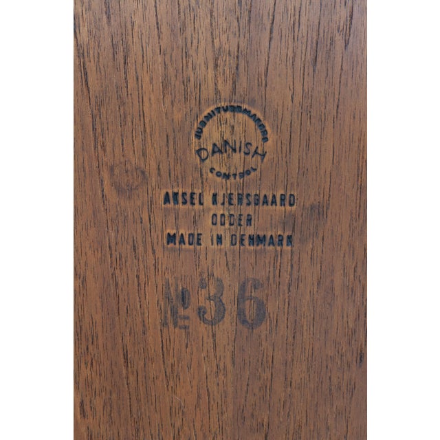 Vintage Danish Rosewood Bench with Drawers and Mirror by Kai Kristiansen, 1960s, Set of 3 For Sale - Image 18 of 18