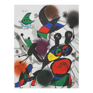 Joan Miro Original Lithograph V3-2 Mourlot 1977