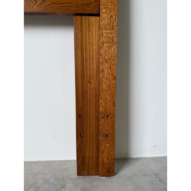 1970s Mid-Century Modern Queen Size Wood Headboard For Sale - Image 11 of 12