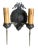 The detail noted in these cast bronze sconces are noted as exceptional and a norm for lighting in the early 1900’s. Crests...