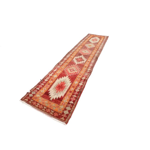 Mid-Century Modern 1960's Vintage Runner For Sale - Image 3 of 7