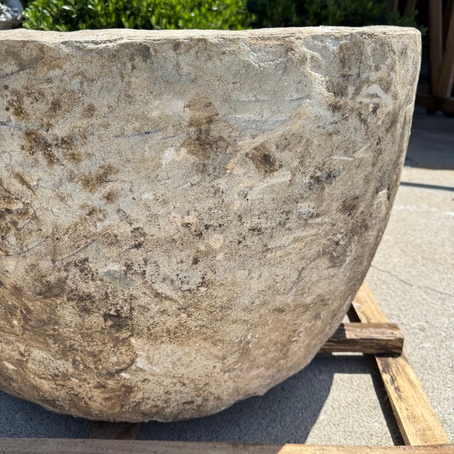 Early 20th Century Antique Limestone Trough 51126a For Sale - Image 5 of 9