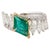 Gemstone Natural Zambian Emerald 1.39 & Diamond 1.62cts Ring in 18k Gold For Sale - Image 7 of 18