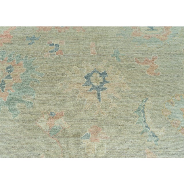 Turkish Turkish Oushak Rug 8'3" x 10'5" #19342 For Sale - Image 3 of 8