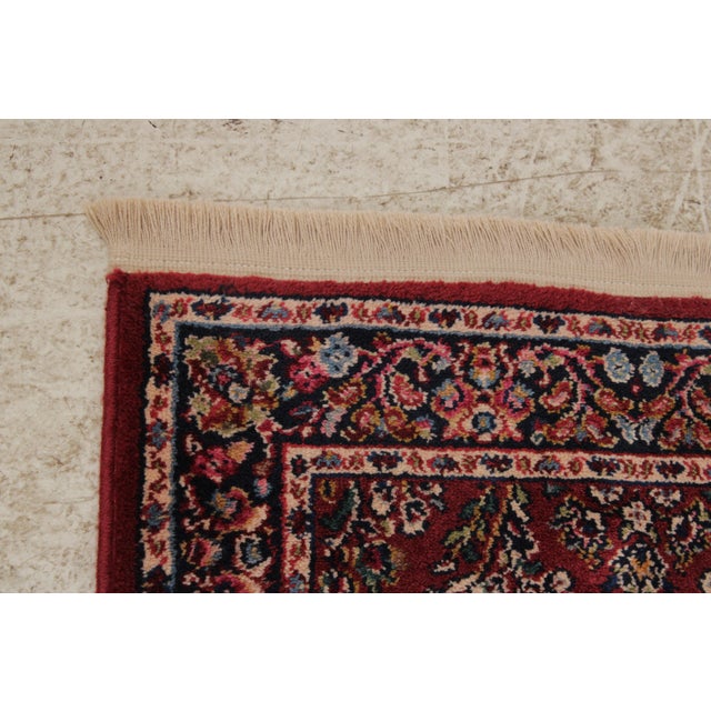 Traditional Karastan Red Sarouk Approx: 2’6” X 4’3” Area Rug For Sale - Image 3 of 14