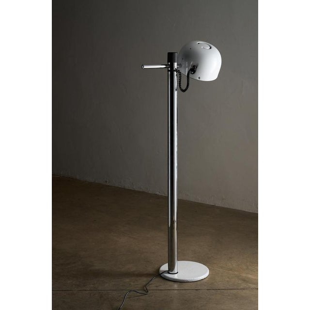 White Floor Lamp attributed to Enrique Franch for Metalarte, 1970s For Sale - Image 9 of 13
