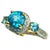 Bochic "Capri" Vintage Cambodian Zirconia & Diamond Ring Set In 18K Gold & Silver For Sale - Image 15 of 18