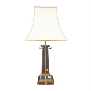 Les Arcades Acrylic Glass Gold-Plated Brass Table Lamp
